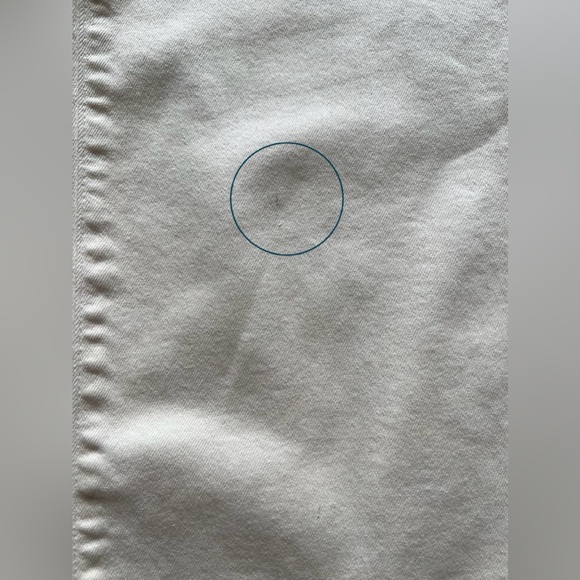 L’AGENCE High Rise Cropped Wide Leg Jeans Ivory Size 24 - Picture 16 of 16